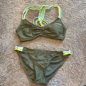 Green Knitted Bikini